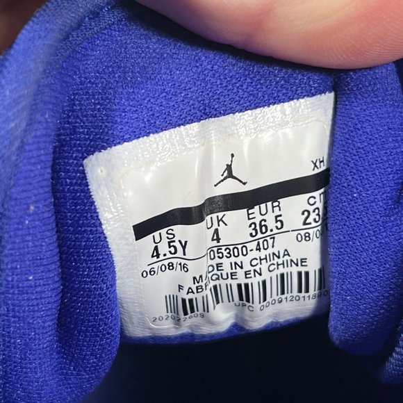 Nike Air Jordan 1 Retro High PS Kids Concord Electric Green Blue 705300-407 4.5Y - Picture 7 of 16